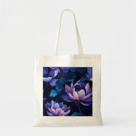 Bolsa Tote Saco Floral Tote do Lotus Negro