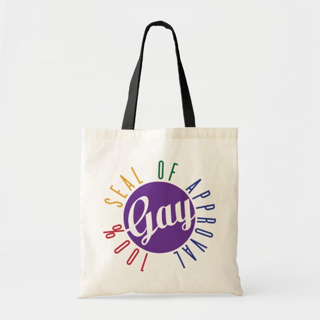 Bolsa Tote Saco Gay de Aprovação (Frente)