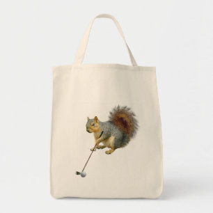 Bolsa Tote Saco Golfing do esquilo