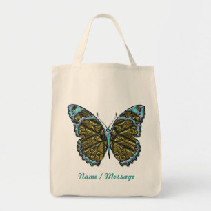 Bolsa Tote Saco gravado da borboleta 3
