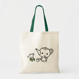 Bolsa Tote Saco - GreenTea com um GreenTea enchido