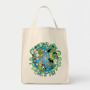 Bolsa Tote Saco Home doce Home dos animais do Dia da Terra