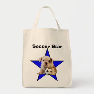 Bolsa Tote Saco inglês da luz do filhote de cachorro do