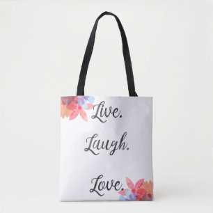 Bolsa Tote Saco inspirado das citações, arte viva do riso d