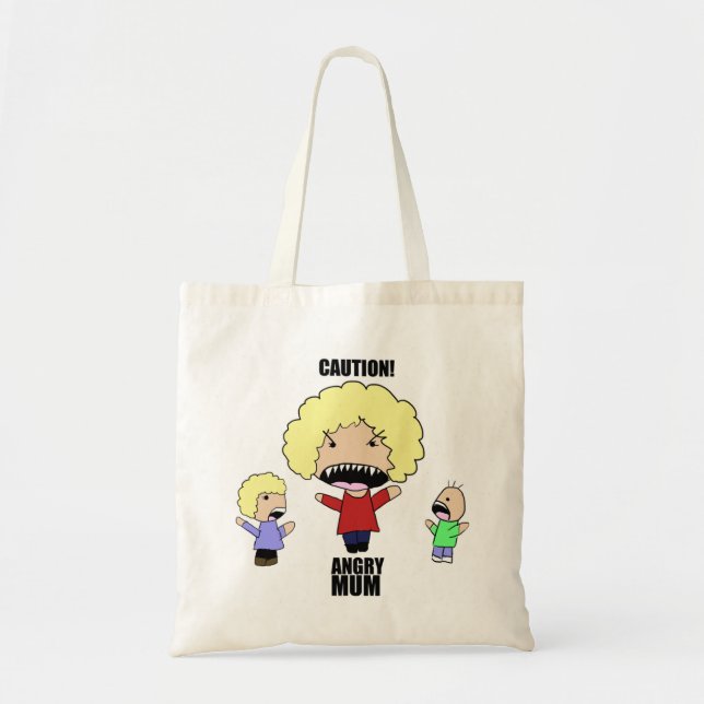 Bolsa Tote Saco irritado da mãe (Frente)