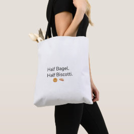 Bolsa Tote Saco metade Bagel metade Biscotti