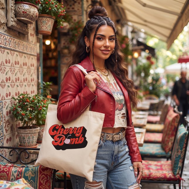 Bolsa Tote Saco Mini Tote Cherry Bomb (Criador carregado)