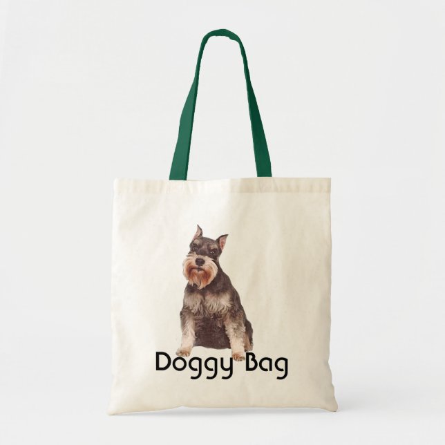 Bolsa Tote Saco - Miniatura Schnauzer (Frente)