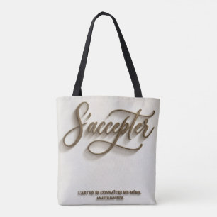 Bolsa Tote Saco minimalista "Aceitar-se"