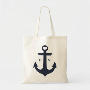 Bolsa Tote Saco náutico do monograma