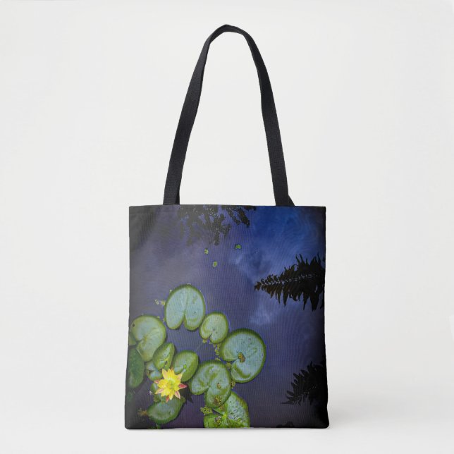 Bolsa Tote Saco "Night Lily" (Frente)