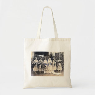 Bolsa Tote Saco nupcial da festa de casamento do vintage