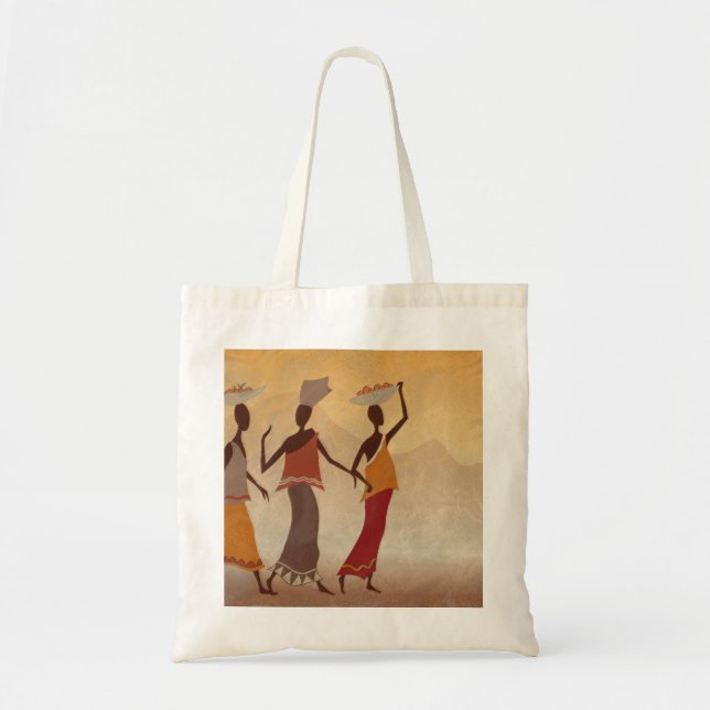 Bolsa Tote Saco orgânico das mulheres africanas (Frente)