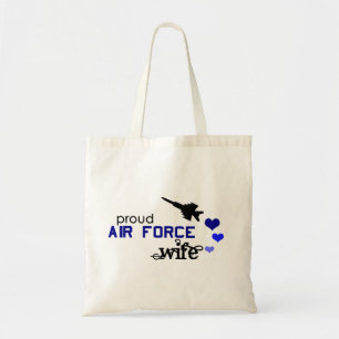 Bolsa Tote Saco orgulhoso da esposa da força aérea