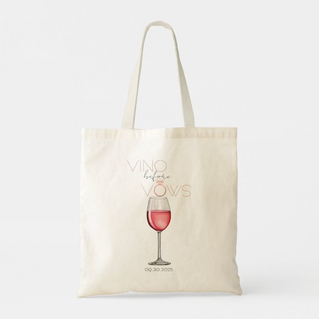Bolsa Tote Saco para a despedida de solteira / festa de noiva (Verso)