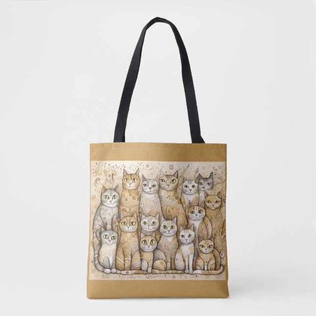 Bolsa Tote saco para gatos calmantes (Frente)