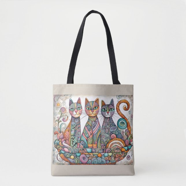 Bolsa Tote saco para gatos calmantes (Frente)