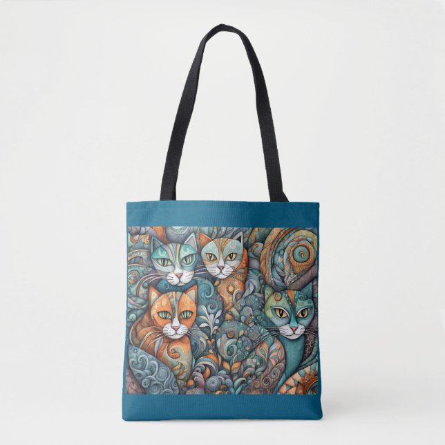 Bolsa Tote saco para gatos calmantes (Frente)