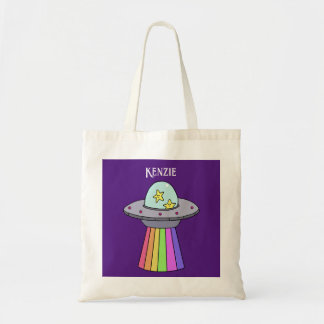Bolsa Tote Saco Personalizado Arco-íris UFO