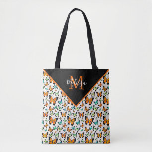 Bolsa Tote Saco personalizado de borboletas de verão