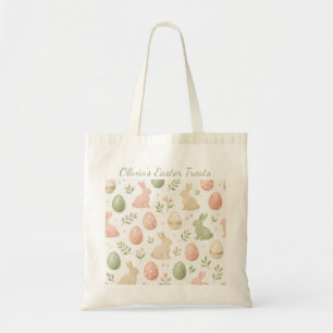 Bolsa Tote Saco Personalizado de Caça aos Ovos de Páscoa com