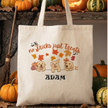 Saco Personalizado de Halloween para Crianças Tric