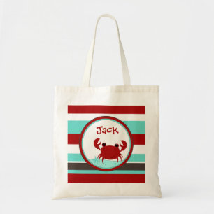 Bolsa Tote Saco personalizado do amigo meninos Crabby