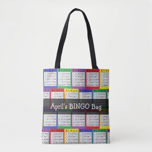 Bolsa Tote Saco personalizado do BINGO (Frente)