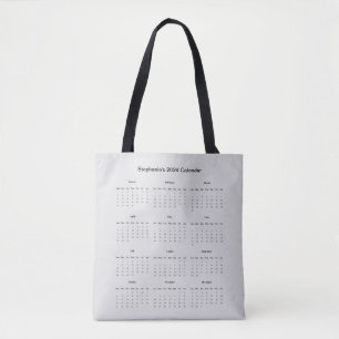 Bolsa Tote Saco personalizável com calendário 2024