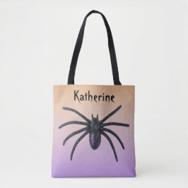 Bolsa Tote Saco preto personalizado para o Halloween