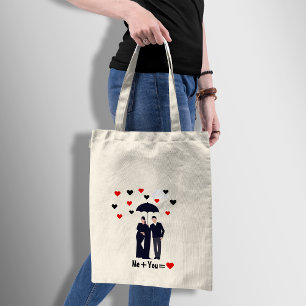 Bolsa Tote Saco preto romeno do casal