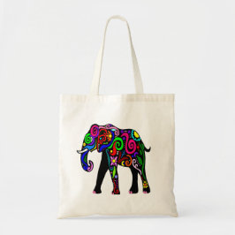 Bolsa Tote Saco psicadélico do elefante