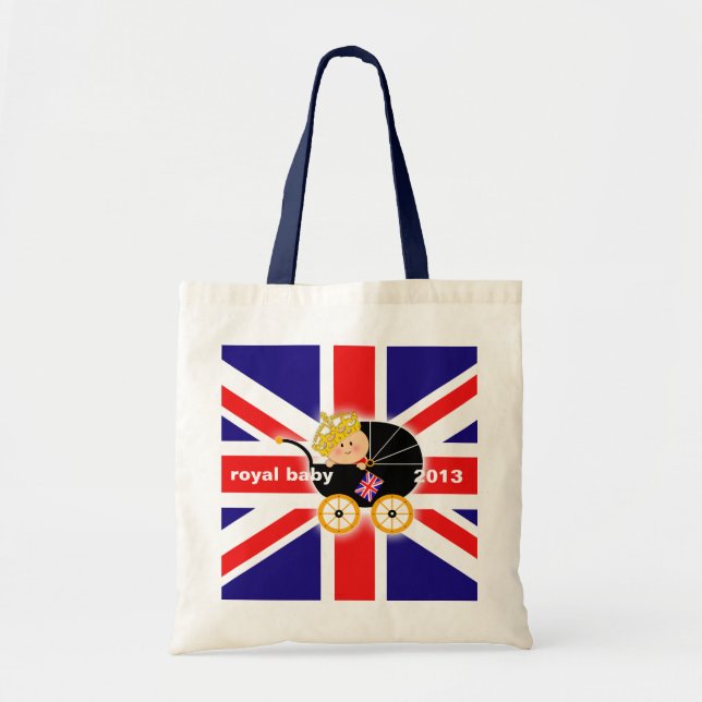 Bolsa Tote Saco real britânico do bebê (Frente)