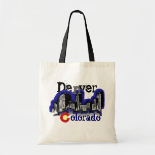 Bolsa Tote Saco reusável da skyline de Denver