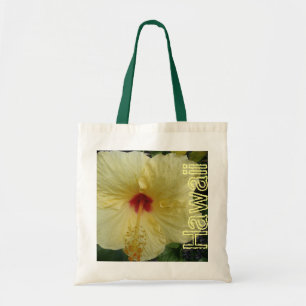 Bolsa Tote Saco reusável do hibiscus havaiano