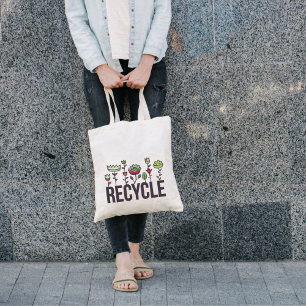 Bolsa Tote Saco reusável do reciclar