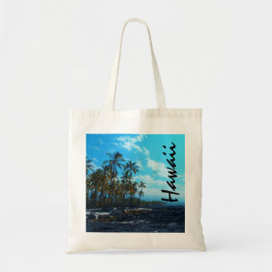 Bolsa Tote Saco reutilizável de palmas cênicas do Havaí de
