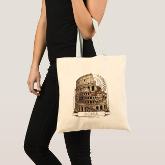 Bolsa Tote Saco Rome Itália Colosseum Gráfico de Viagem Vinta