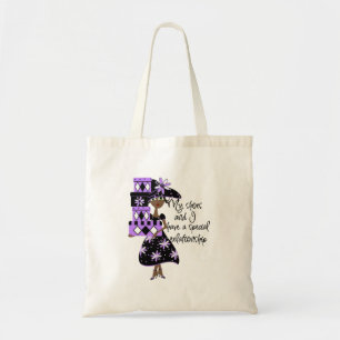 Bolsa Tote Saco Roxo de Moda
