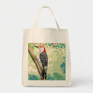 Bolsa Tote Saco selvagem inchado vermelho do pássaro do
