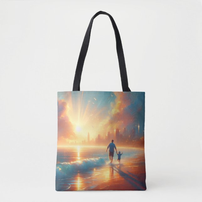 Bolsa Tote Saco Sentimental de Compras - Ideia de Embrulho de (Frente)