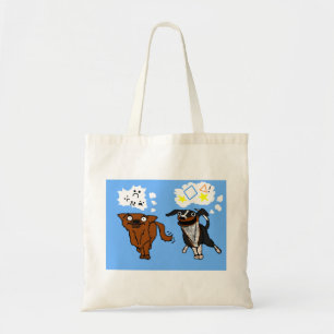 Bolsa Tote Saco simples do cão e do cão do ajudante