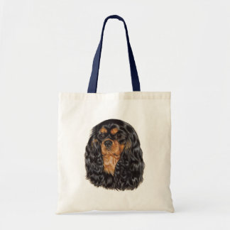 Bolsa Tote Saco: Spaniel de rei Charles descuidado