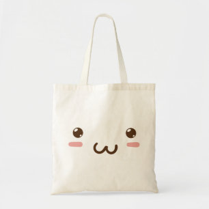 Bolsa Tote Saco Tote com Design de Rosto Fofo