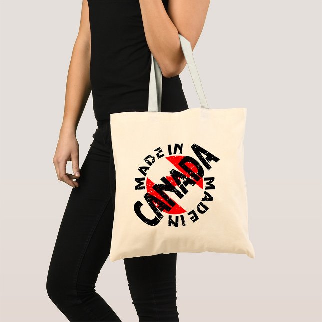 Bolsa Tote Saco Tote com Etiqueta Feito no Canadá (Criador carregado)