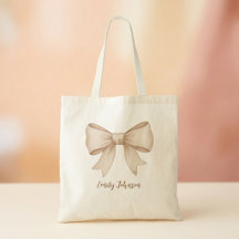 Saco Tote com Letra em Arco - Saco de Boas-Vindas