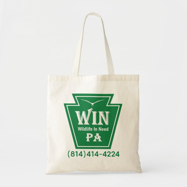 Bolsa Tote Saco tote com logotipo WIN (Frente)