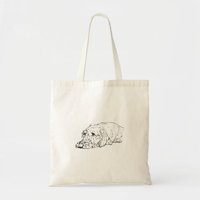 Bolsa Tote Saco Tote Dachshund de Pelo de Arame (Frente)