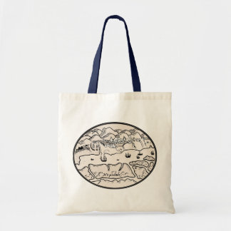 Bolsa Tote Saco Tote de Patrimônio Costeiro Vintage
