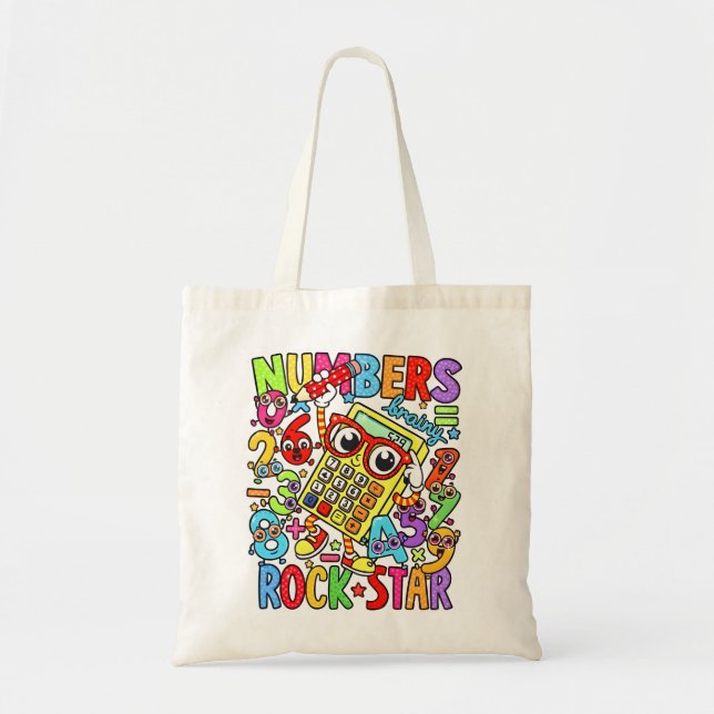 Bolsa Tote Saco Tote Dia do Número | Números de Matemática Es (Frente)